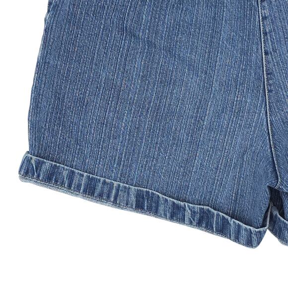 Sonoma Jean Company Shorts Womens 10 Blue Denim High Rise Cuffed Vintage Style - Picture 11 of 12